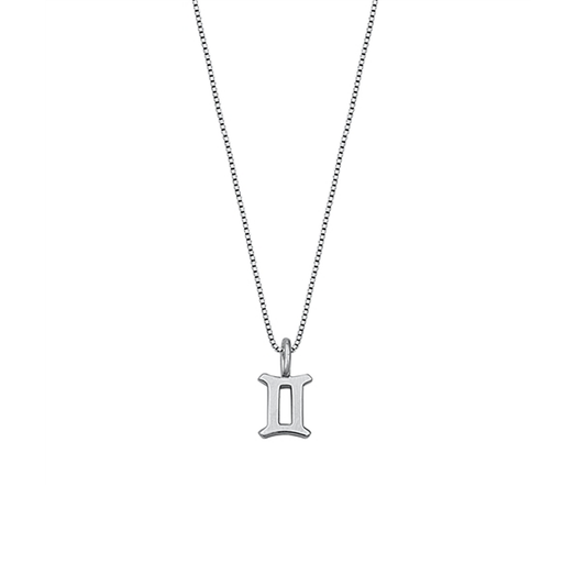 Silver Necklace - Gemini Zodiac